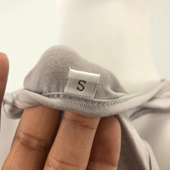 Tank Top Small Size Gray Pleated Back Sleeveless - Picture 8 of 8